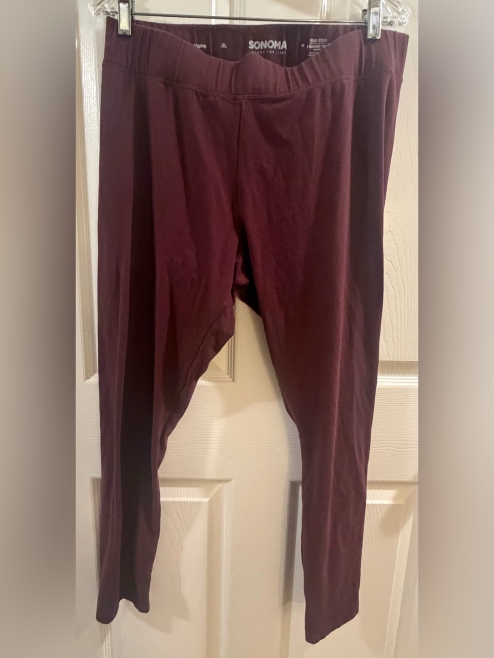 Sonoma Goods for Life Burgundy Leggings Size XL